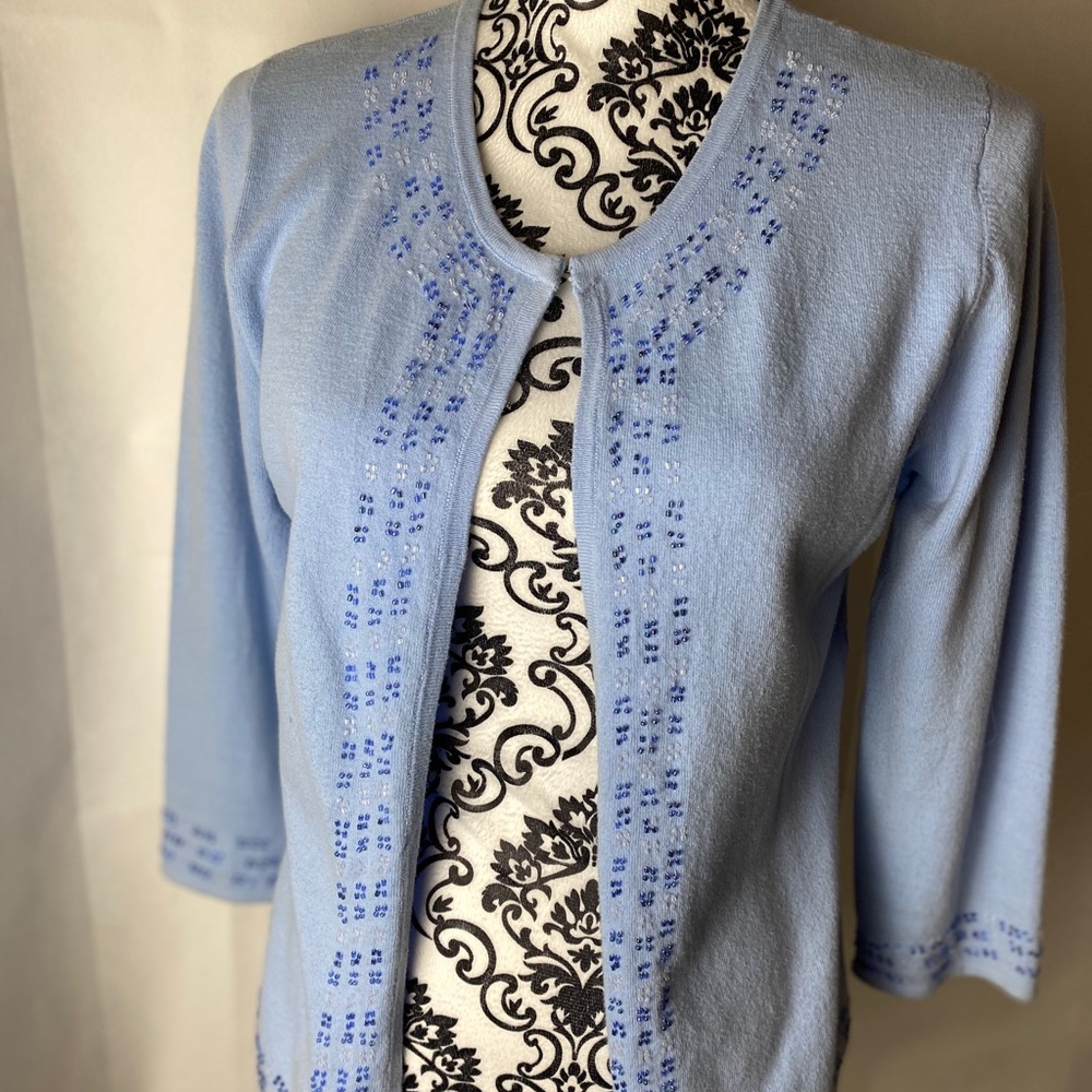 HEAVEN  baby blue cardigan.